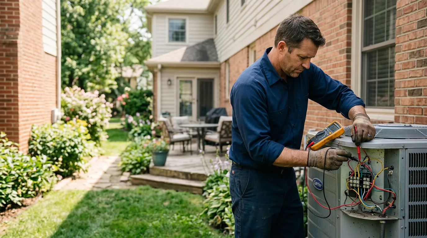 HVAC technician working near Tecumseh, NE